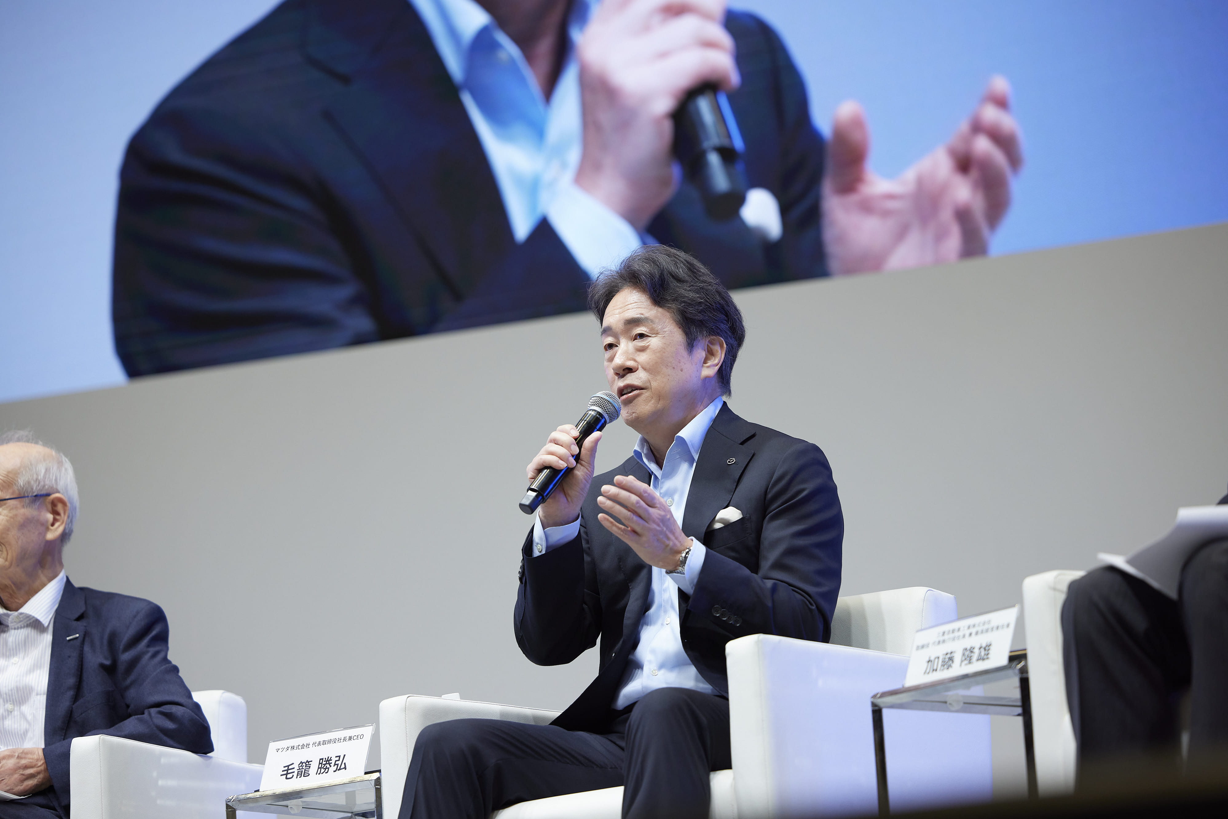 毛籠CEOがジャパンモビリティショーで語る、カーボンニュートラル実現