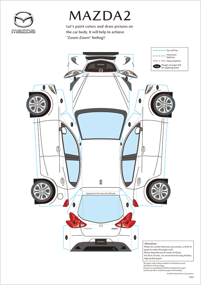 PAPER CRAFT MAZDA2