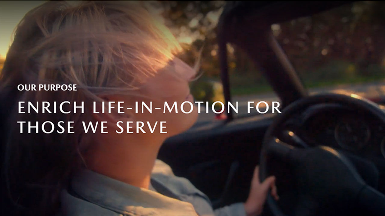 ENRICH LIFE-IN-MOTION FOR THOSE WE SERVE