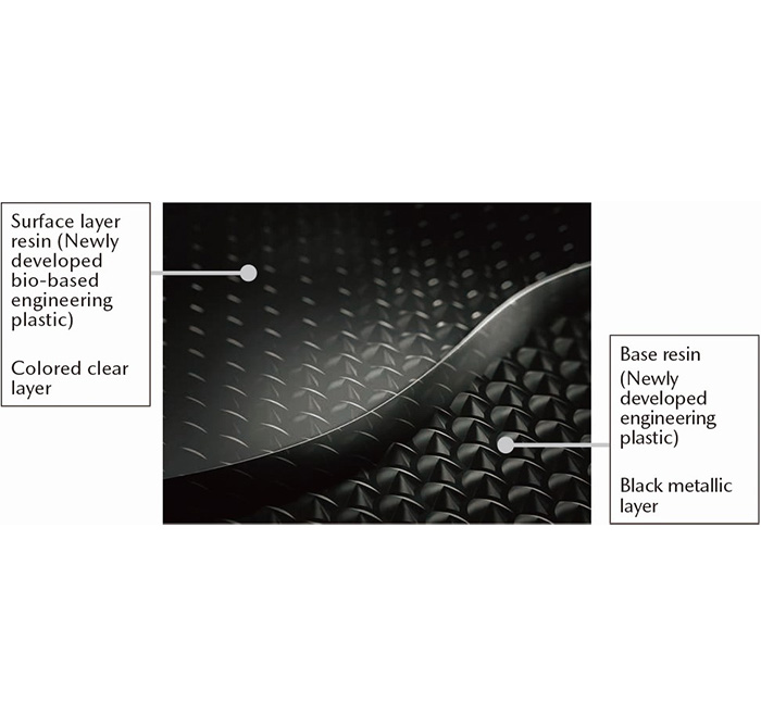 Technology for two-layer molding of pattern-designed bio-based engineering plastic (developed in 2018)