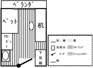 居室の間取り図