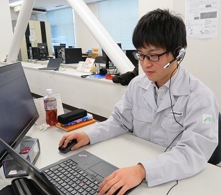 牧真平の仕事の様子1