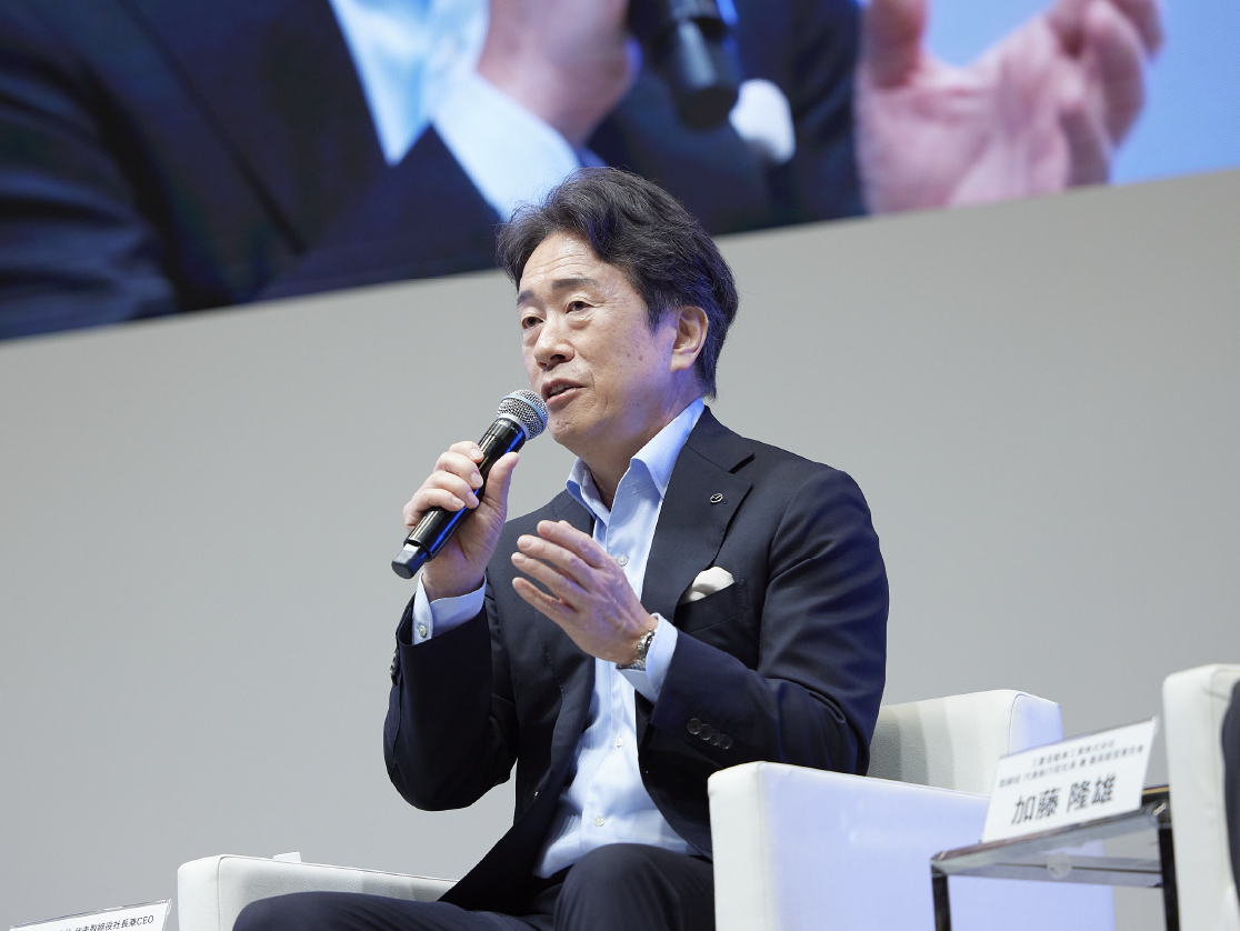 毛籠CEOがジャパンモビリティショーで語る、カーボンニュートラル実現に向けたマツダの未来予想図