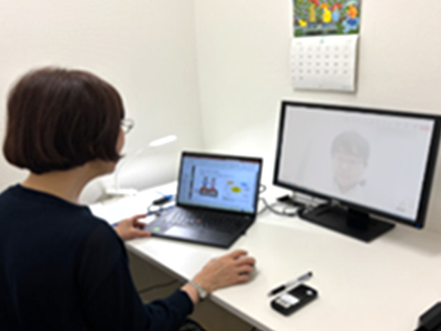 Web個別面談の様子